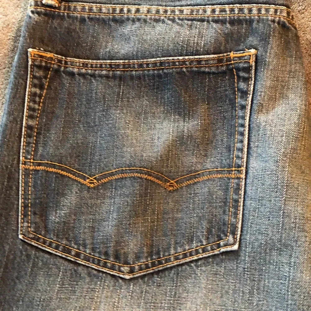 AEO Relaxed Straight Jeans Sz 34X30 - Picture 2 of 5